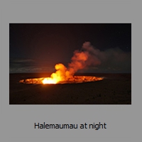 Halemaumau at night